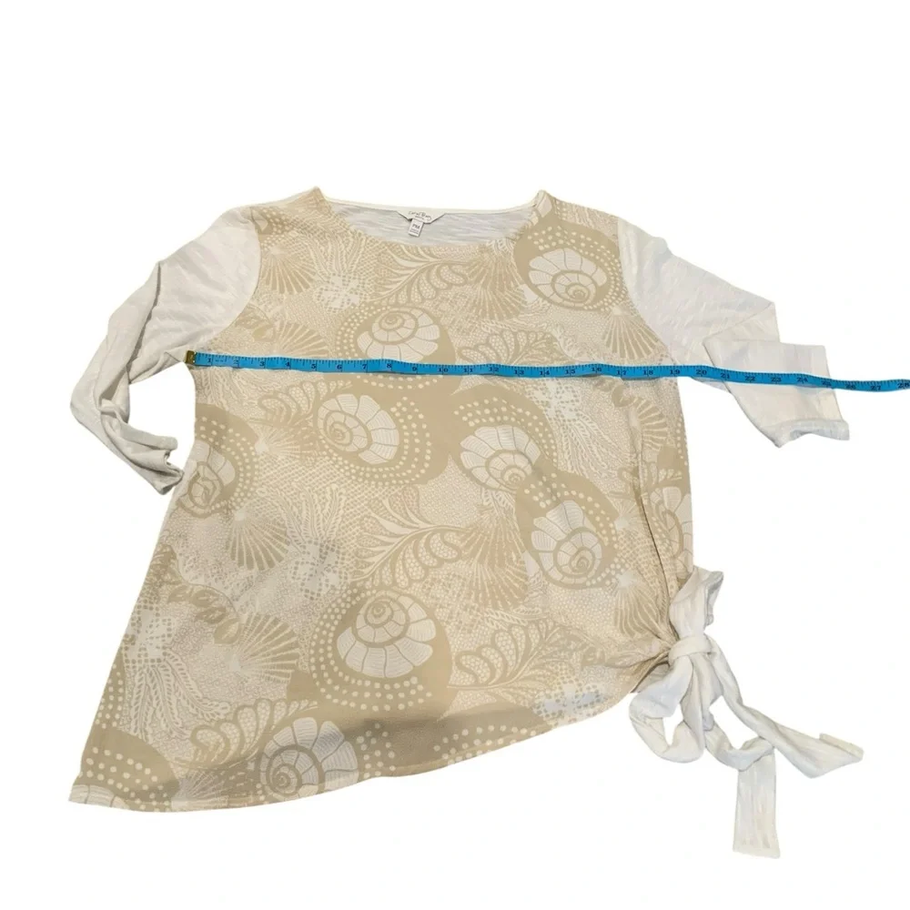 CORAL BAY tie front blouse